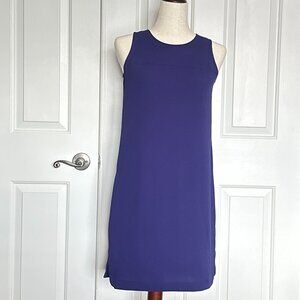 LOFT DEEP PURPLE SHIFT RETRO DRESS - SIZE 0